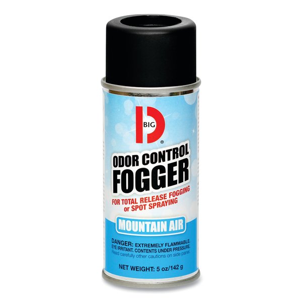 Big D Odor Control Fogger, Mountain Air Scent, 5 oz Aerosol, PK12 034400